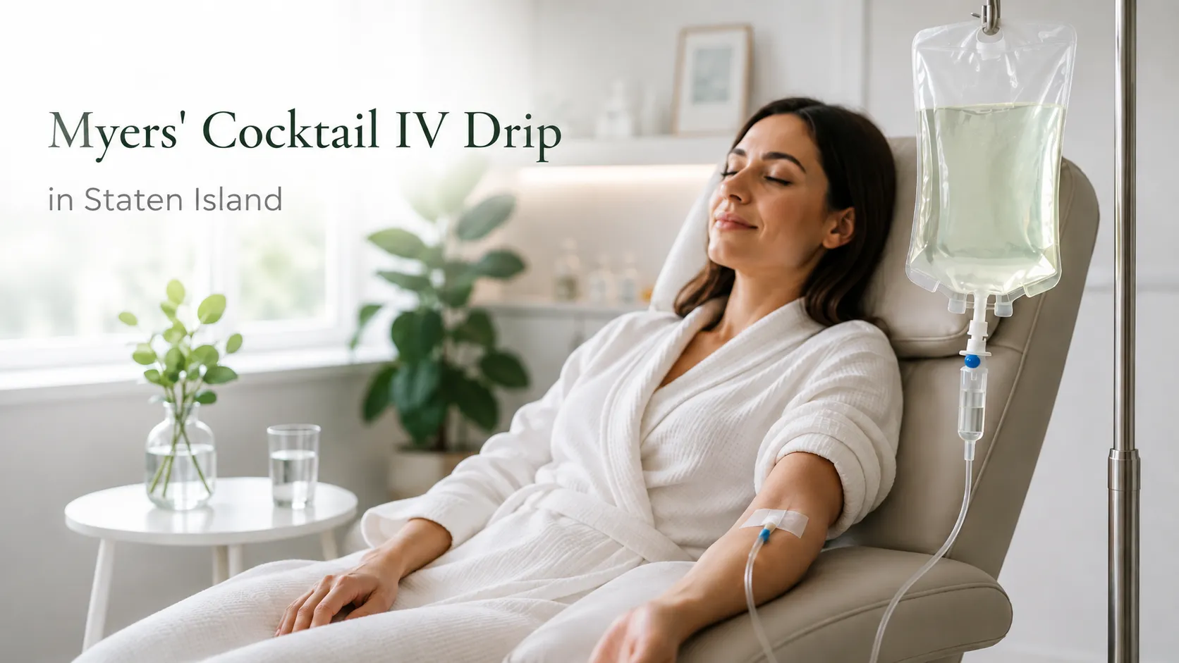 Myers' Cocktail IV Drip in Staten Island for medically supervised nutrient therapy